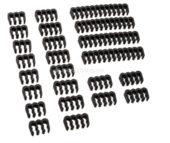 Akasa Bridged Cable Comb Kit – 3mm, black – Frankopop