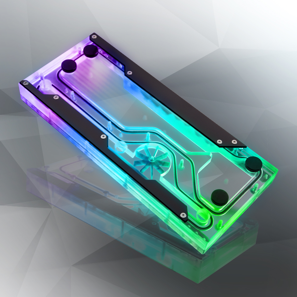 Raijintek Acheron 240 RBW Distro Plate – Piatto Di Distribuzione In Acrilico, D-RGB, Per Watercooling